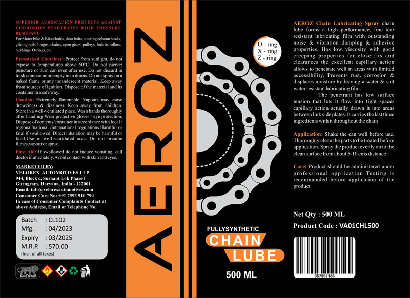 Aeroz Chain Lube (500 ML) - Image 2